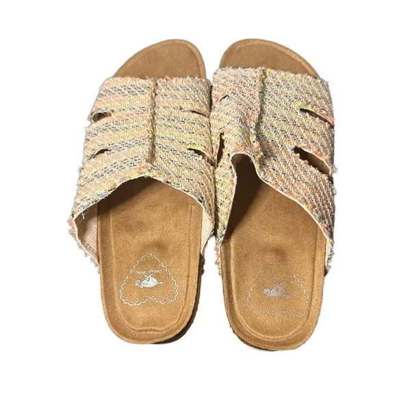 Rocket Dog Platform Sandals ANYHOO Woven Slides Women’s Shoe Size 10 Multi Color - Picture 4 of 7